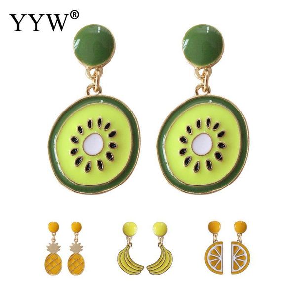 dangle & chandelier zinc alloy earrings fruit gold color plated enamel drop fashion jewelry for women sold by pair, Silver
dangle & chandelier zinc alloy earrings fruit gold color plated enamel drop fashion jewelry for women sold by pair, Silver