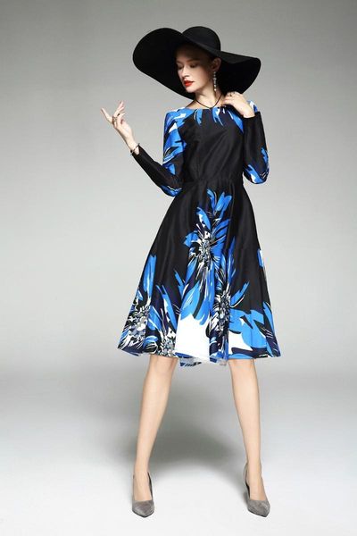 casual dresses s-3xl 2021 spring summer reduce age slim a-line dress lady hit color print floral women elegant long sleeve, Black;gray
casual dresses s-3xl 2021 spring summer reduce age slim a-line dress lady hit color print floral women elegant long sleeve, Black;gray