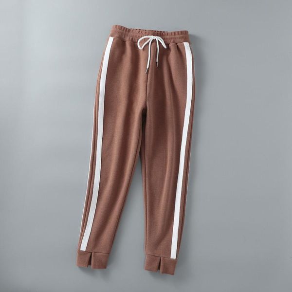 women's pants & capris winter street fashion color matching elastic waist thick casual women, solid wild woolen plus velvet warm, Black;white
women's pants & capris winter street fashion color matching elastic waist thick casual women, solid wild woolen plus velvet warm, Black;white