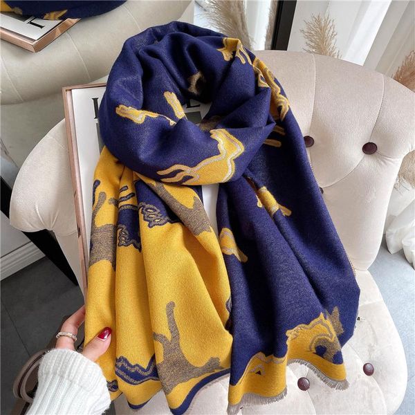 scarves tassels bufanda pashmina winter women shawls thick wraps warm cashmere scarf lady design print fashion blanket foulard, Blue;gray 
scarves tassels bufanda pashmina winter women shawls thick wraps warm cashmere scarf lady design print fashion blanket foulard, Blue;gray