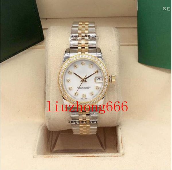 women's watches fashion classic ladies watch ring 31 mm stainless steel sapphire automatic fashionladies, Slivery;brown
women's watches fashion classic ladies watch ring 31 mm stainless steel sapphire automatic fashionladies, Slivery;brown