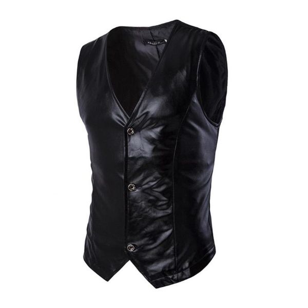 men's vests stylish men sleeveless gold stamping single-breasted slim waistcoat business top, Black;white
men's vests stylish men sleeveless gold stamping single-breasted slim waistcoat business top, Black;white