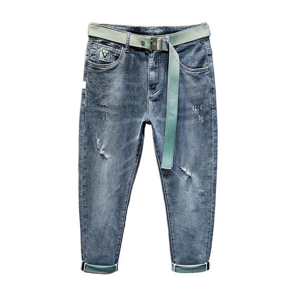 men's jeans blue men's 2021 autumn high-quality embroidery ripped pants thin patchwork nine-point without belt
men's jeans blue men's 2021 autumn high-quality embroidery ripped pants thin patchwork nine-point without belt