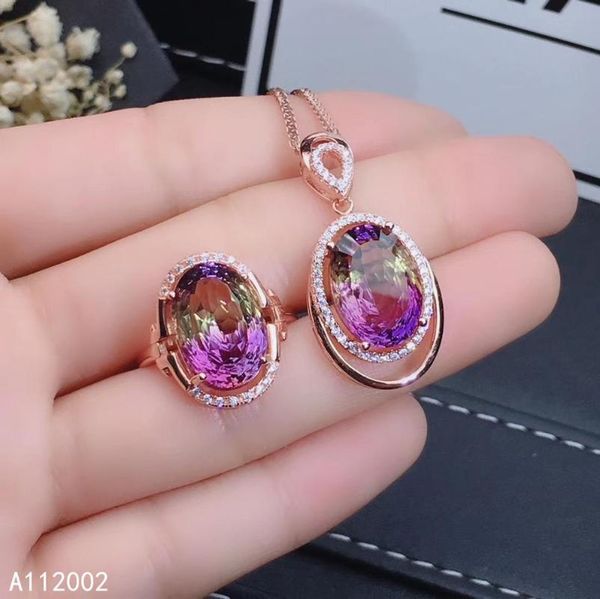 fine jewelry ametrine 925 sterling silver women gemstone pendant necklace chain ring set trendy selling bracelet, earrings &, Black
fine jewelry ametrine 925 sterling silver women gemstone pendant necklace chain ring set trendy selling bracelet, earrings &, Black