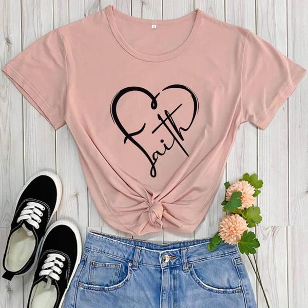 women's t-shirt faith with heart graphic print christian shirt arrival casual 100%cotton funny t religious shirts, White
women's t-shirt faith with heart graphic print christian shirt arrival casual 100%cotton funny t religious shirts, White
