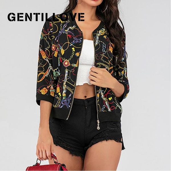 women's jackets gentillove 2021 female casual printed zipper jacket women bomber long sleeve basic zip up overcoat short streetwear aut, Black;brown
women's jackets gentillove 2021 female casual printed zipper jacket women bomber long sleeve basic zip up overcoat short streetwear aut, Black;brown