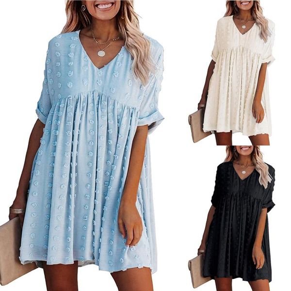 casual dresses women dots v-neck mini dress short sleeve loose swing female straight mesh through clubwear, Black;gray
casual dresses women dots v-neck mini dress short sleeve loose swing female straight mesh through clubwear, Black;gray