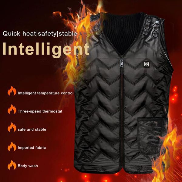 men's vests 5/7 zone heating vest dual control switch usb charging smart clothes electric constant temperature winter warm waist pro, Black;white
men's vests 5/7 zone heating vest dual control switch usb charging smart clothes electric constant temperature winter warm waist pro, Black;white