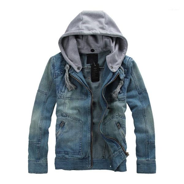 men's jackets vintage denim jacket men hooded cotton slim fit jean casual cowboy male coat,jaqueta masculina, Black;brown
men's jackets vintage denim jacket men hooded cotton slim fit jean casual cowboy male coat,jaqueta masculina, Black;brown