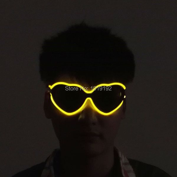 costume accessories heart-sharped shinning el glasses el wire fashion neon led light up glow glasses rave costume party dj bright sunglasses, Silver
costume accessories heart-sharped shinning el glasses el wire fashion neon led light up glow glasses rave costume party dj bright sunglasses, Silver