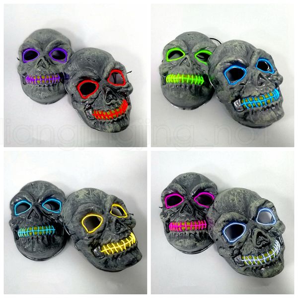 skull glowing mask costume led party mask for horror theme cosplay el wire halloween masks halloween party supplies
skull glowing mask costume led party mask for horror theme cosplay el wire halloween masks halloween party supplies
