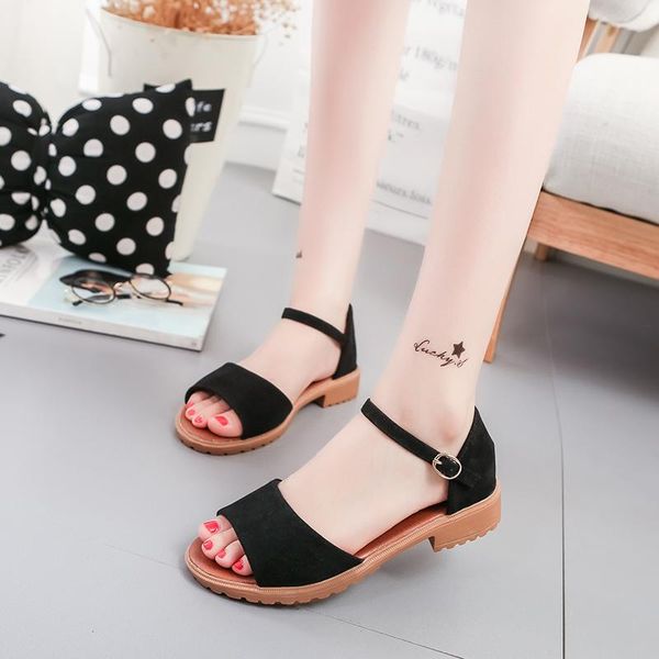 sandals fashion summer shoes women retro casual buckle straps beach ladies sandalias de mujer, Black
sandals fashion summer shoes women retro casual buckle straps beach ladies sandalias de mujer, Black
