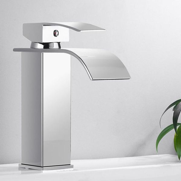 bathroom sink faucet, waterfall spout basin cold and water mixer tap, 360-degree rotation of outlet faucets
bathroom sink faucet, waterfall spout basin cold and water mixer tap, 360-degree rotation of outlet faucets