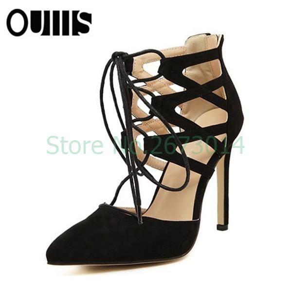 sandals woman fashion suede stiletto high heel ankle strap pointed toe shoes cover cross zipper black
sandals woman fashion suede stiletto high heel ankle strap pointed toe shoes cover cross zipper black
