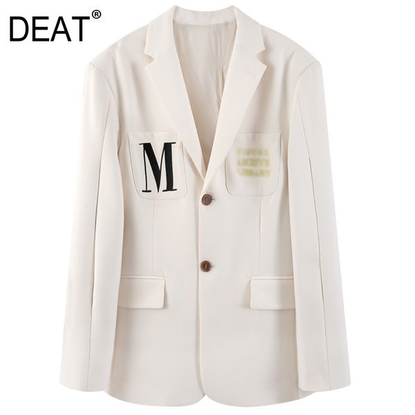 spring fashion women blazer chest pocket letter embroidery cut sleeve back button casual suit female gx1207 210421, White;black
spring fashion women blazer chest pocket letter embroidery cut sleeve back button casual suit female gx1207 210421, White;black