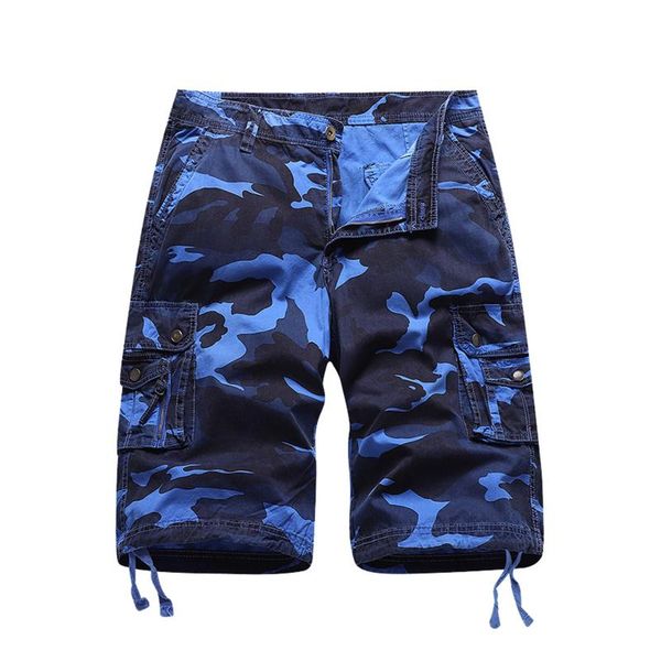 men's shorts camouflage printed mens casual multi pockets cargo plus size military beach loose workout men, White;black
men's shorts camouflage printed mens casual multi pockets cargo plus size military beach loose workout men, White;black