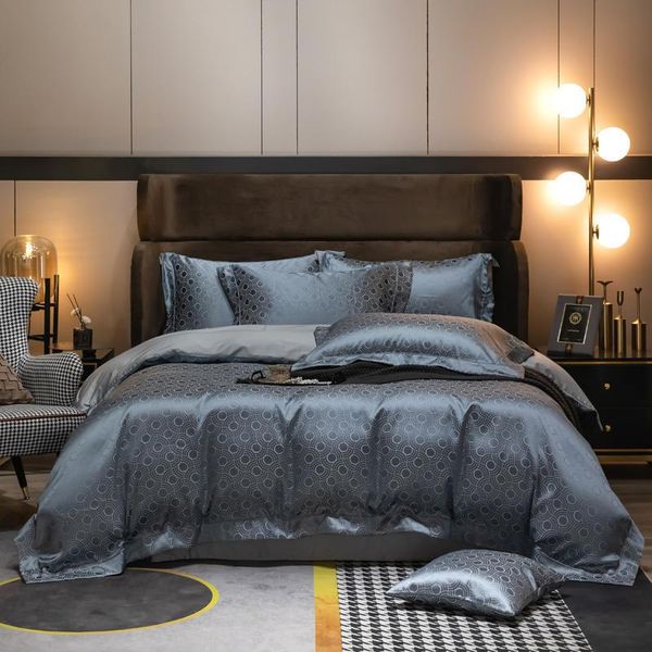 bedding sets luxury long-staple cotton set brocade yarn-dyed jacquard duvet cover dazzling deep black blue sheet 1.5/1.8/2.0m bed
bedding sets luxury long-staple cotton set brocade yarn-dyed jacquard duvet cover dazzling deep black blue sheet 1.5/1.8/2.0m bed