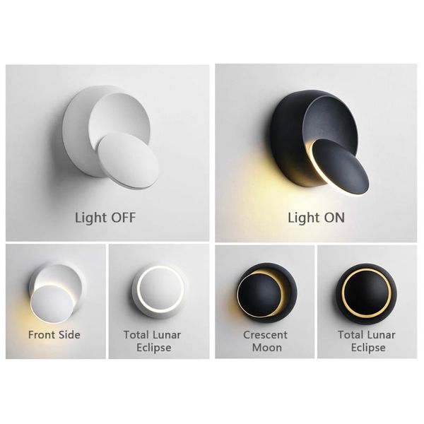 wall lamp 360 degree lights led creative rotatable round crescent light for kids baby room living roomdining corridor
wall lamp 360 degree lights led creative rotatable round crescent light for kids baby room living roomdining corridor