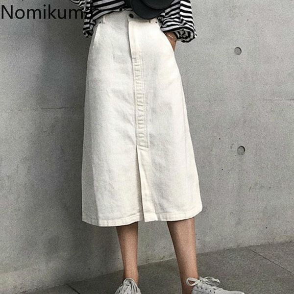 skirts nomikuma korean fashion a line solid color split high waist elegant ol denim skirt women summer faldas mujer 3a412, Black
skirts nomikuma korean fashion a line solid color split high waist elegant ol denim skirt women summer faldas mujer 3a412, Black