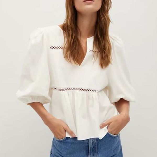 summer women hollow out blouse half sleeve shirt office lady female short v-neck 210422, White
summer women hollow out blouse half sleeve shirt office lady female short v-neck 210422, White