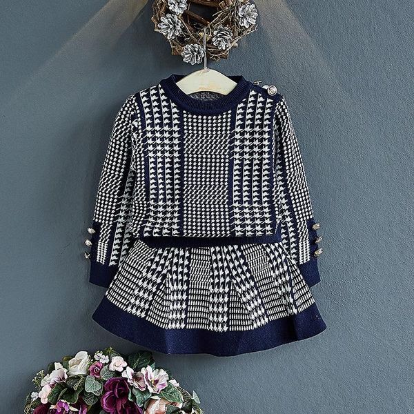 girls' sweater 2021 knitted shirt suit skirt korean fashion spring clothes children's two piece set pullover, Blue
girls' sweater 2021 knitted shirt suit skirt korean fashion spring clothes children's two piece set pullover, Blue