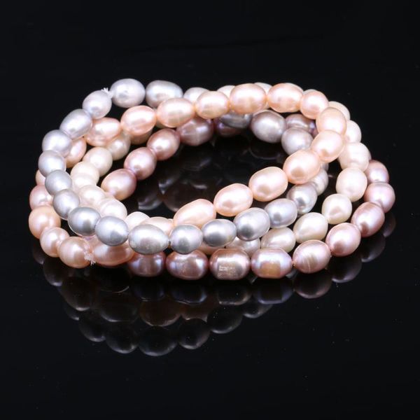beaded, strands high-quality rice shape pearl bracelet temperament beads bangle for women glamour jewelry or christmas year gift 7-8mm, Black
beaded, strands high-quality rice shape pearl bracelet temperament beads bangle for women glamour jewelry or christmas year gift 7-8mm, Black