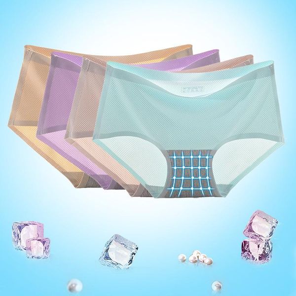 women's panties 8 colors/one piece of breathable mesh ice silk seamless ladies pure color simple mid-waist briefs large size stretch, Black;pink
women's panties 8 colors/one piece of breathable mesh ice silk seamless ladies pure color simple mid-waist briefs large size stretch, Black;pink