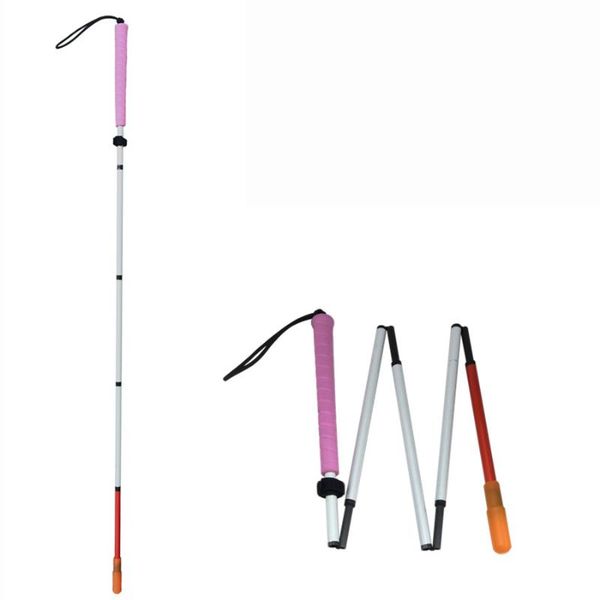 trekking poles 90cm-115cm carbon fiber blind cane with pink handle (folds down 5 sections)
trekking poles 90cm-115cm carbon fiber blind cane with pink handle (folds down 5 sections)
