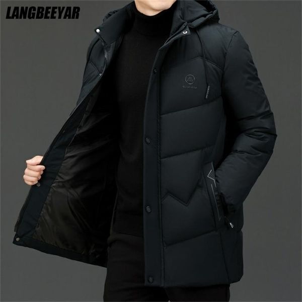 thicken warm winter designer brand hooded windproof casual fashion parka jacket men windbreaker puffer coats clothes men 211206, Black
thicken warm winter designer brand hooded windproof casual fashion parka jacket men windbreaker puffer coats clothes men 211206, Black