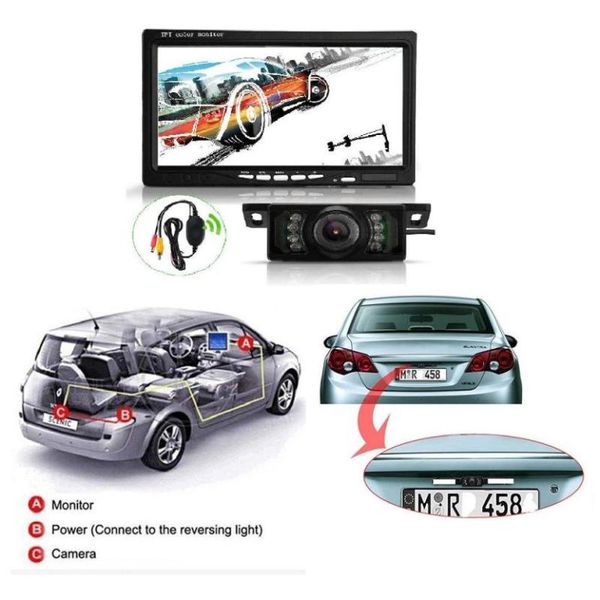 car rear view cameras& parking sensors 7 inches tft lcd pal/ntsc backup monitor+wireless night dc12v vision camera kit dec 11
car rear view cameras& parking sensors 7 inches tft lcd pal/ntsc backup monitor+wireless night dc12v vision camera kit dec 11