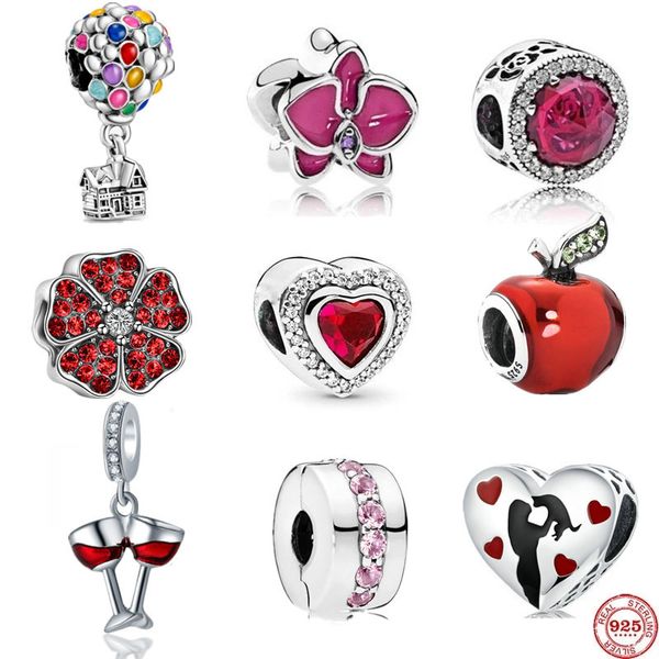 s925 sterling silver red apple four-leaf clover beads adapting original pandora charms bracelets diy jewelry for women making, Bronze;silver
s925 sterling silver red apple four-leaf clover beads adapting original pandora charms bracelets diy jewelry for women making, Bronze;silver