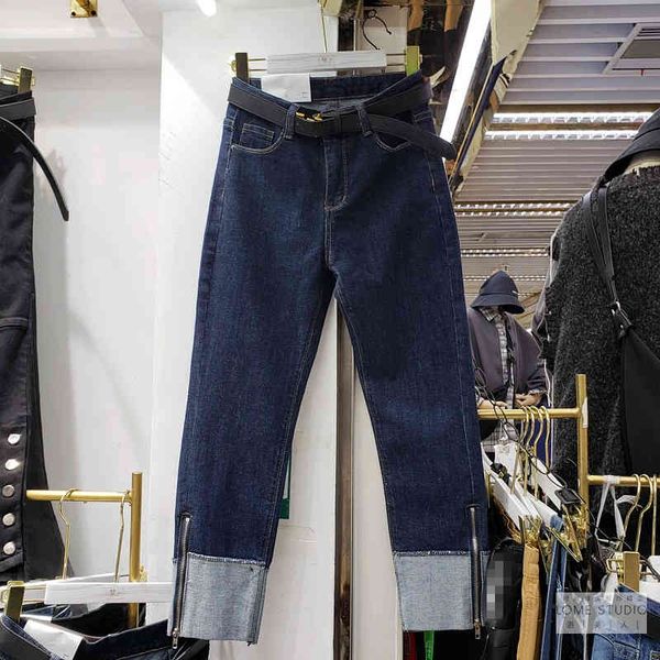 women's jeans straight jeans elastic waist high-fashion korean dress straight for women autumn n4t3, Blue
women's jeans straight jeans elastic waist high-fashion korean dress straight for women autumn n4t3, Blue