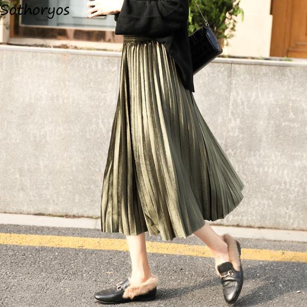 skirts women 2021 high waist a-line solid all-match elegant loose skirt womens gold velvet korean style moda mujer chic ladies, Black
skirts women 2021 high waist a-line solid all-match elegant loose skirt womens gold velvet korean style moda mujer chic ladies, Black