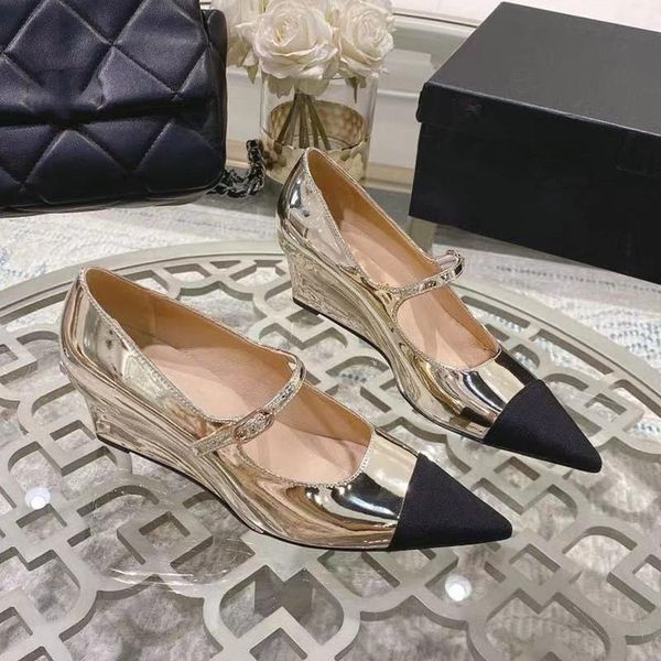 dress shoes wedges pumps women mary janes pointed toe high heels mental color design designer woman for, Black
dress shoes wedges pumps women mary janes pointed toe high heels mental color design designer woman for, Black