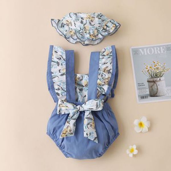 baby jumpsuit infant o-neck sleeveless halter bodysuit summer toddler girl floral romper + hat 2pcs casual clothes set 210515, White
baby jumpsuit infant o-neck sleeveless halter bodysuit summer toddler girl floral romper + hat 2pcs casual clothes set 210515, White