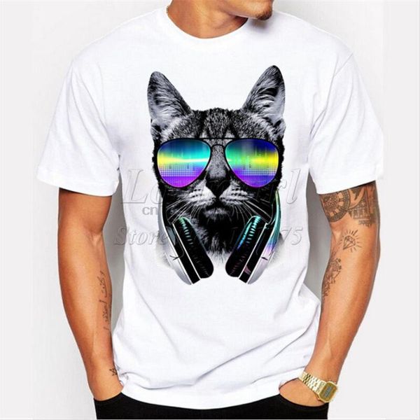 men's t-shirts 2021 fashion short music dj cat printed funny t-shirt men tee shirt, White;black
men's t-shirts 2021 fashion short music dj cat printed funny t-shirt men tee shirt, White;black