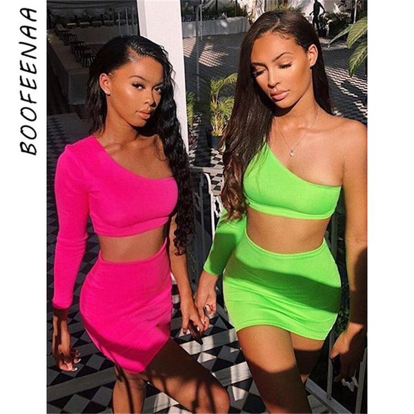 women neon bodycon 2 piece set summer high street night out club outfits matching short sets crop skirt, White
women neon bodycon 2 piece set summer high street night out club outfits matching short sets crop skirt, White
