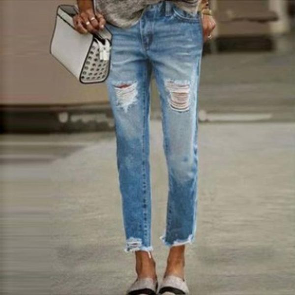 women's jeans jean 2021 spring/summer retro high-waisted work pants street casual wear out wide-leg denim for women, Blue
women's jeans jean 2021 spring/summer retro high-waisted work pants street casual wear out wide-leg denim for women, Blue