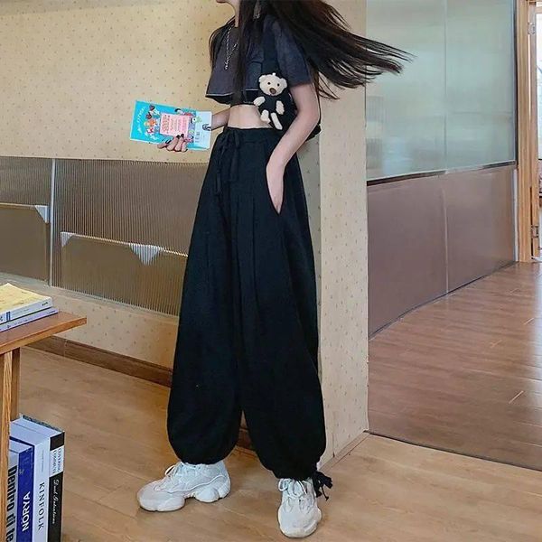 women's pants & capris large size bloomers high waist loose casual straight tube wide leg sweatpants women, Black;white
women's pants & capris large size bloomers high waist loose casual straight tube wide leg sweatpants women, Black;white