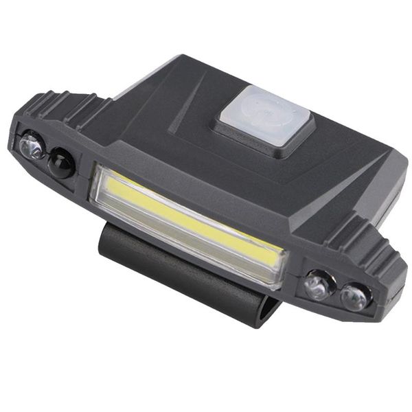 headlamps hard hat light adjustable angle 4 modes outdoor induction super bright camping headlamp hiking usb rechargeable 3w abs cob led