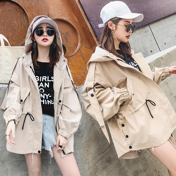 women's jackets women spring autumn windbreaker basic jacket 2021 fashion zipper hooded loose coat drawstring waist outerwear, Black;brown
women's jackets women spring autumn windbreaker basic jacket 2021 fashion zipper hooded loose coat drawstring waist outerwear, Black;brown