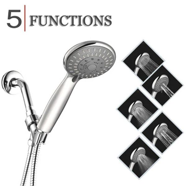 three-way high pressurized shower spray nozzle 5 function head set bathroom concealed with support arm sets
three-way high pressurized shower spray nozzle 5 function head set bathroom concealed with support arm sets