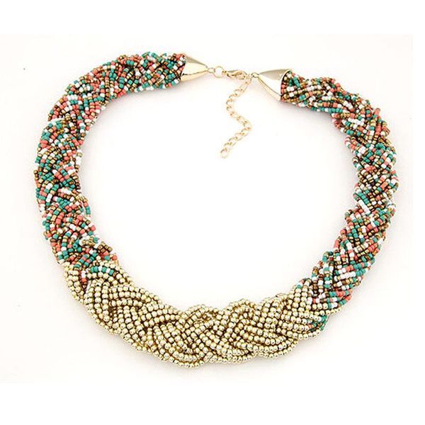 chokers bohemia jewelry accessories 5 colors handmade beads boho statement collar beaded choker necklace on the neck for women trend, Golden;silver
chokers bohemia jewelry accessories 5 colors handmade beads boho statement collar beaded choker necklace on the neck for women trend, Golden;silver