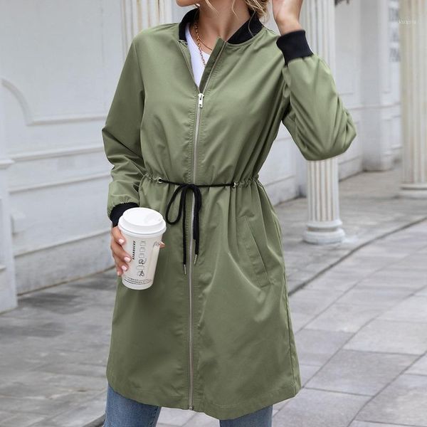 women's trench coats autumn and winter long sleeve stand collar cardigan outdoor dustproof jacket pocket drawstring waterproof mid-leng, Tan;black
women's trench coats autumn and winter long sleeve stand collar cardigan outdoor dustproof jacket pocket drawstring waterproof mid-leng, Tan;black