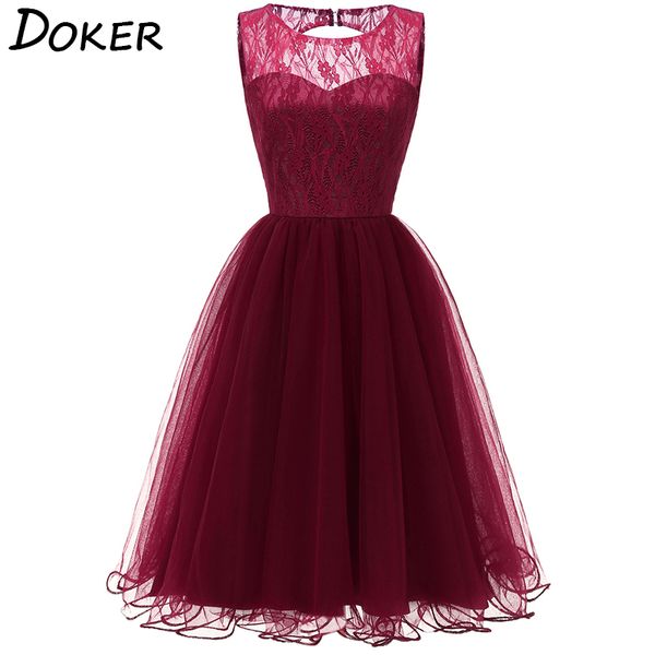 women elegant lace tank evening party dress o-neck sleeveless hollow out dresses ladies ball gown midi dress vestidos 210423, Black;gray
women elegant lace tank evening party dress o-neck sleeveless hollow out dresses ladies ball gown midi dress vestidos 210423, Black;gray