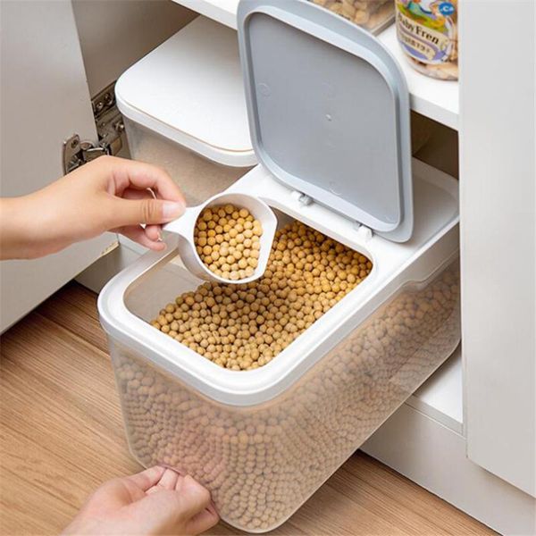 storage bottles & jars 5kg 10kg kitchen rice box plastic large capacity container grain flour dispenser moisture proof food boxes
storage bottles & jars 5kg 10kg kitchen rice box plastic large capacity container grain flour dispenser moisture proof food boxes