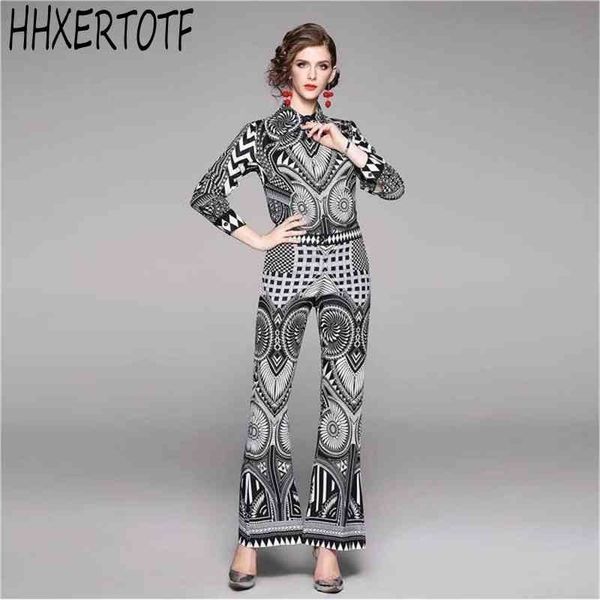 summer fashion women two piece twinest set black geometry printed blouse + wide leg bell-bottom long pant sets 210531, White
summer fashion women two piece twinest set black geometry printed blouse + wide leg bell-bottom long pant sets 210531, White