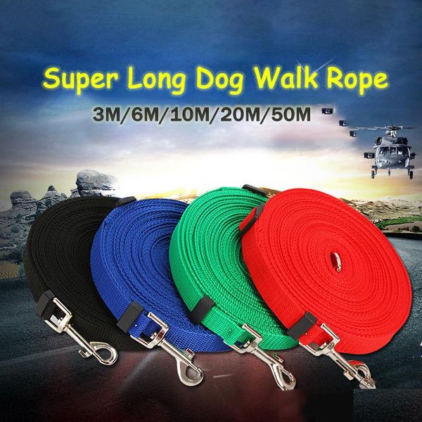 pet leash long dog nylon chain thicker longer durable 50m 20m 10m 3m tracking rope small and medium large-sized prevent lost collars & leash
pet leash long dog nylon chain thicker longer durable 50m 20m 10m 3m tracking rope small and medium large-sized prevent lost collars & leash