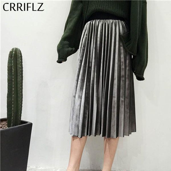 skirts crriflz fashion autumn winter high waisted skirt skinny female velvet office lady half length solid color pleated, Black
skirts crriflz fashion autumn winter high waisted skirt skinny female velvet office lady half length solid color pleated, Black