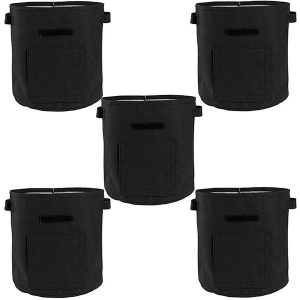 planters & pots 5 bags of 10 gallon plant growth for potatoes, tomatoes, carrots with harvest window vegetable growing bag black
planters & pots 5 bags of 10 gallon plant growth for potatoes, tomatoes, carrots with harvest window vegetable growing bag black